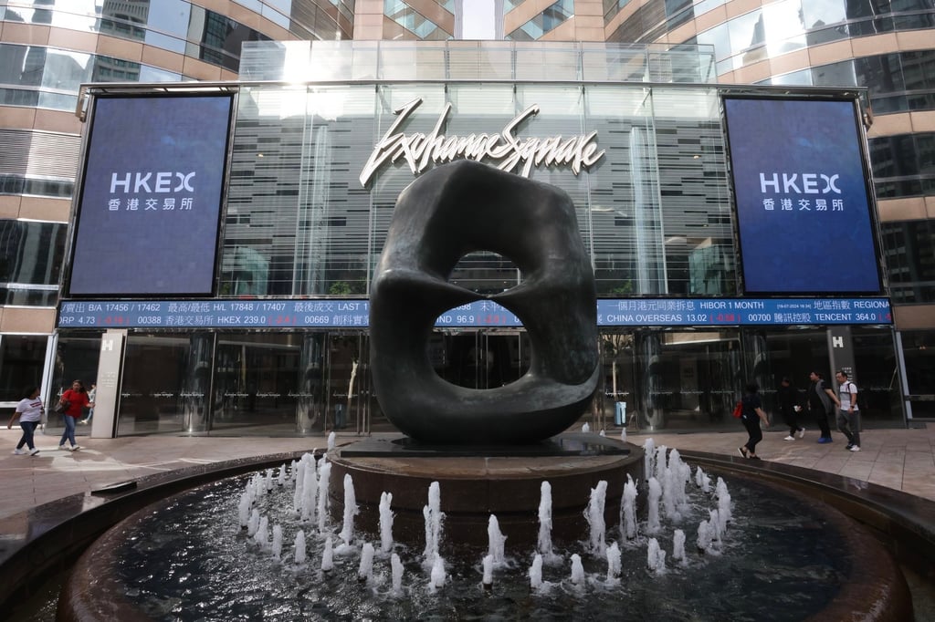 Exterior of the Hong Kong stock exchange in Central, July 19, 2024. Photo: Jonathan Wong