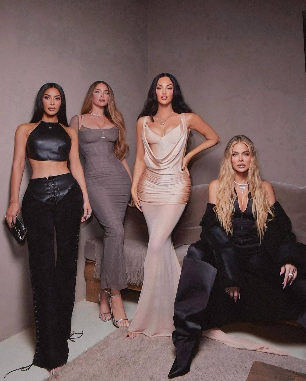 Olivia Pierson and her cousin Natalie Halcro are tight with Kardashian sisters Kim and Khloé. Photo: @oliviapierson/Instagram