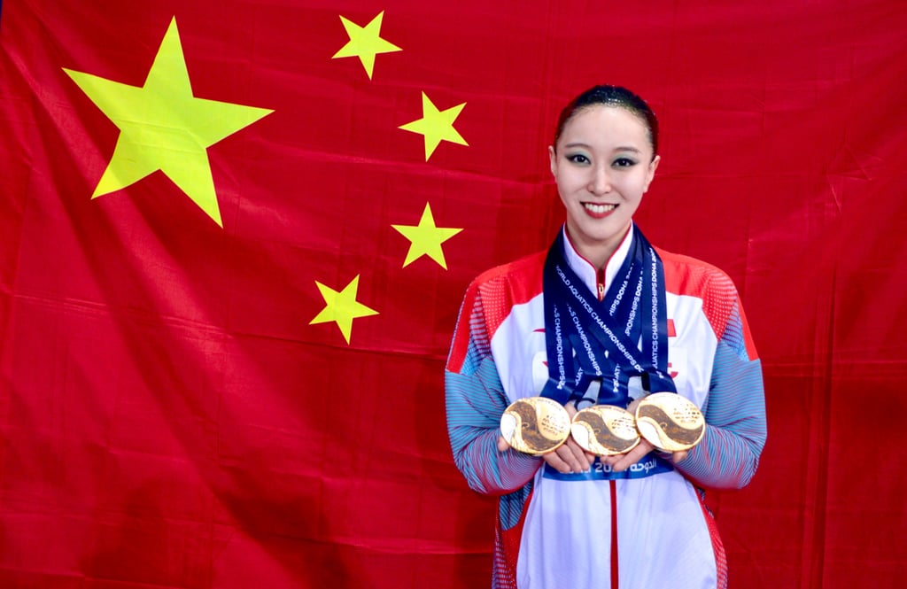 China artistic swimming captain Feng Yu. Photo: Weibo/ 冯雨_99