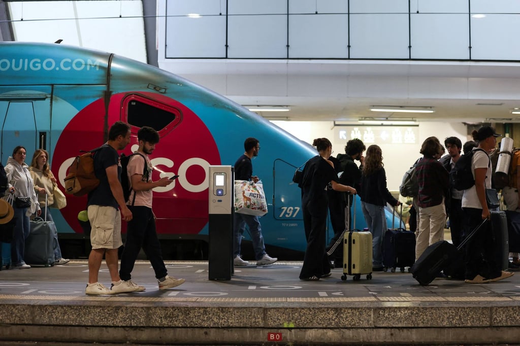 Passengers at the Gare Montparnasse railway station in Paris. Photo: AFP