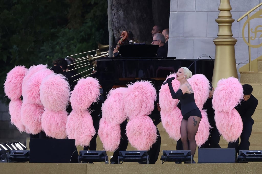 US’ singer Lady Gaga played an early part in the opening ceremony. Photo: AFP US’ singer Lady Gaga played an early part in the opening ceremony. Photo: AFP