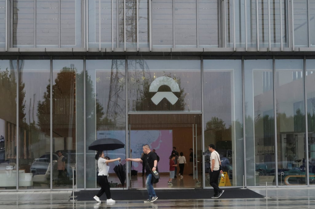 Chinese EV maker Nio’s showroom in Hefei, eastern Anhui province. Photo: Reuters