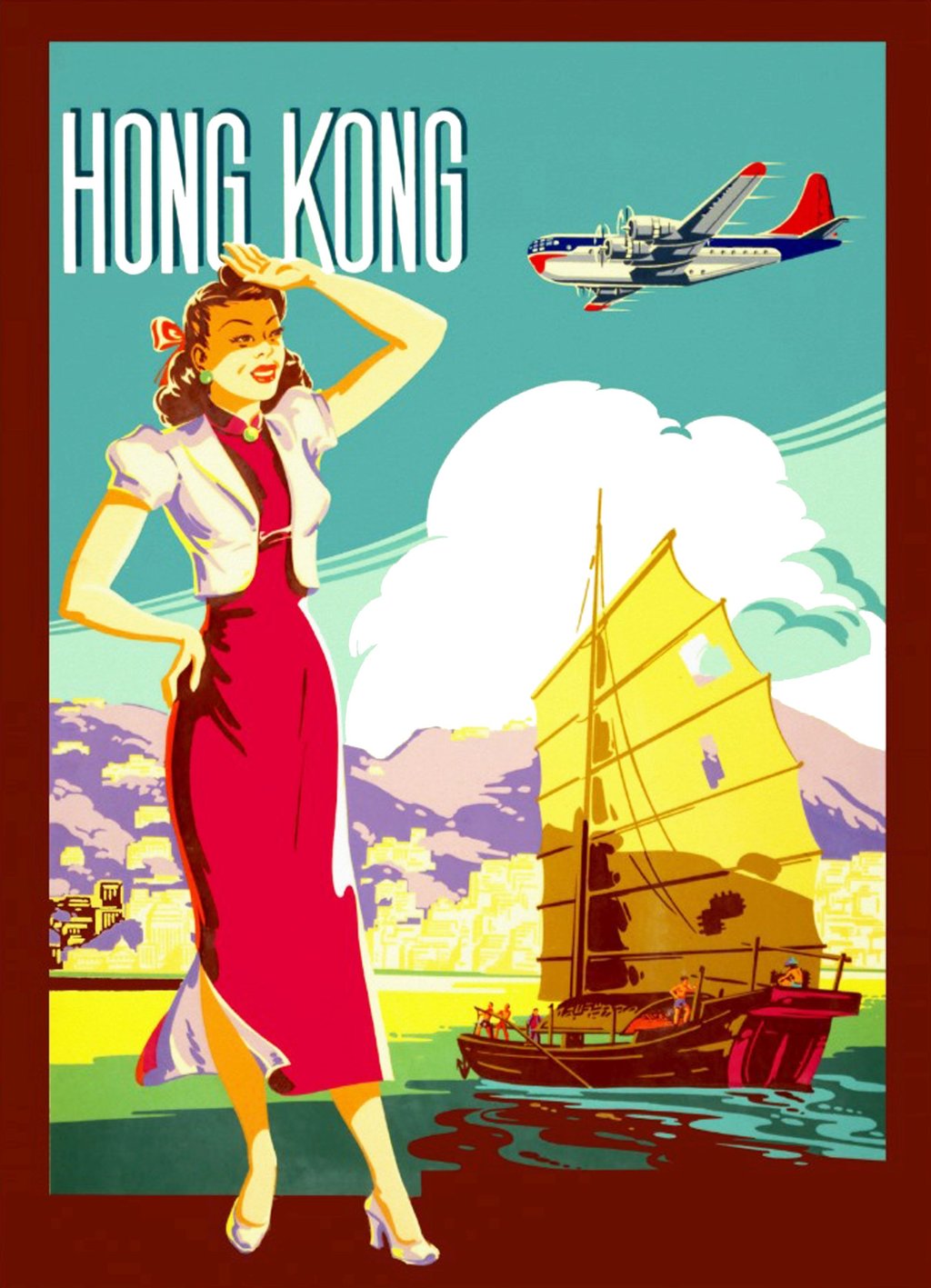 A 1930s airline travel poster. Photo: Getty Images