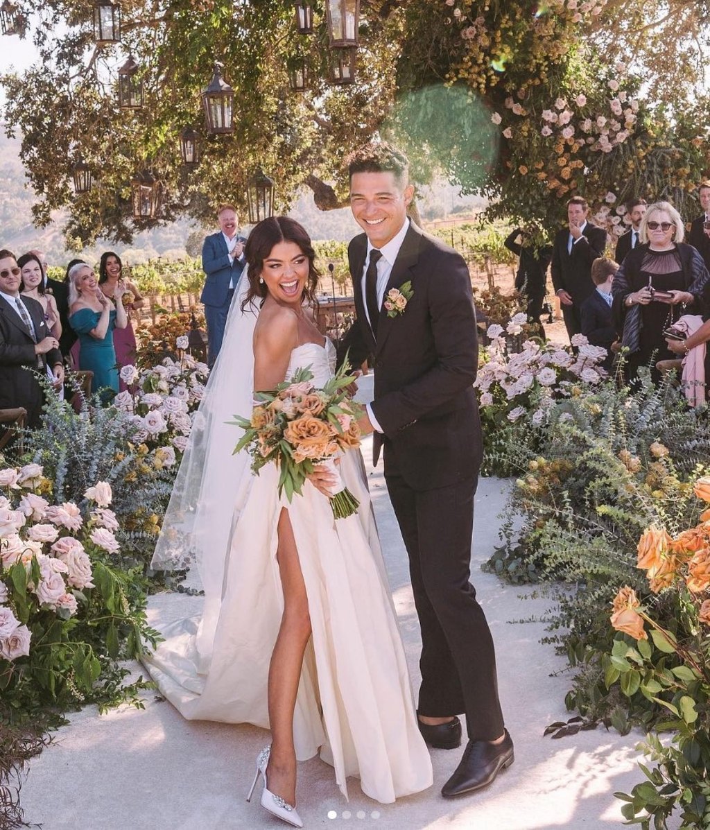Sarah Hyland and Wells Adams were married in 2022 after delays due to the Covid-19 pandemic. Photo: @sarahhyland/Instagram