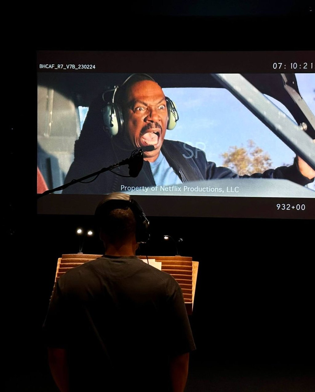 Eric Murphy also worked on his dad Eddie Murphy’s film, Beverly Hills Cop: Axel F. Photo: @ericmurphy777/Instagram