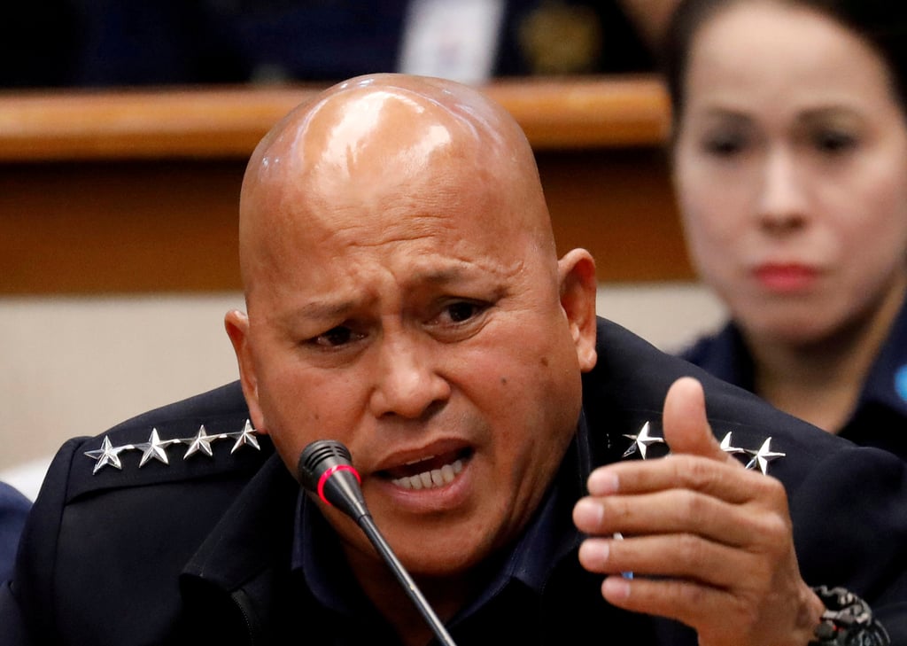 Philippine National Police chief Ronaldo dela Rosa during a senate hearing in 2017. Photo: Reuters