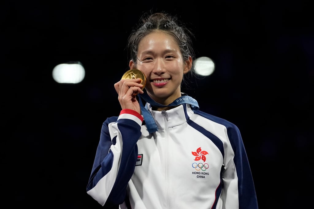 Vivian Long had secured gold in the women’s épée event just two days before Cheung Ka-long’s triumph. Photo: AP Vivian Long had secured gold in the women’s épée event just two days before Cheung Ka-long’s triumph. Photo: AP