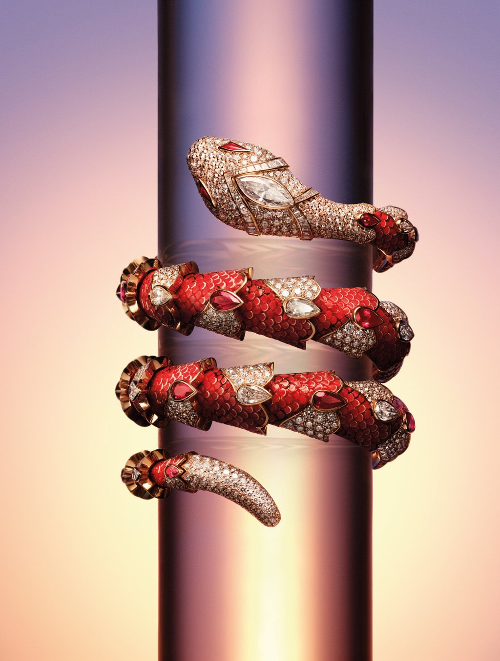 The Bulgari Serpenti collection, featuring a coiled snake, first appeared in 1948