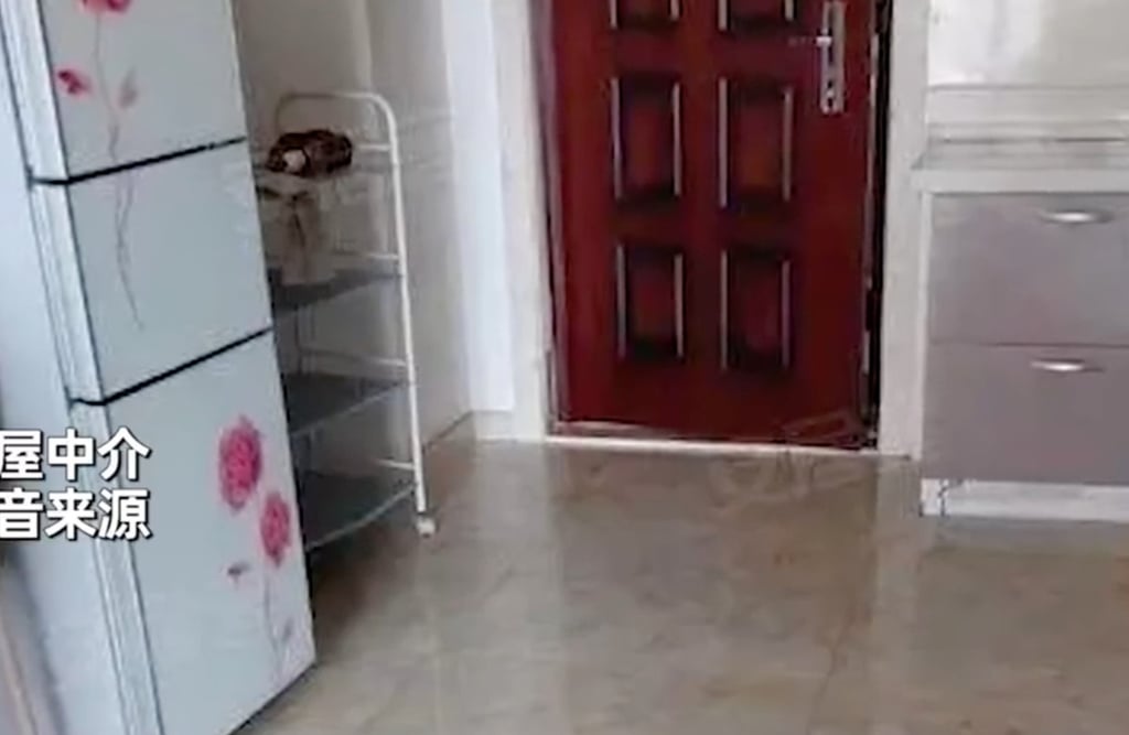 The refrigerator in the kitchen was exactly the same as the one shown in the TV crime show. Photo: Weibo The refrigerator in the kitchen was exactly the same as the one shown in the TV crime show. Photo: Weibo