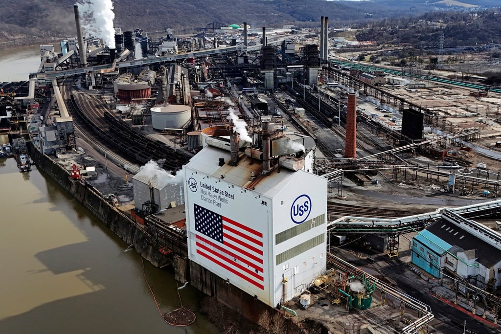 The United States Steel Mon Valley Works Clairton Plant in Clairton, Pennsylvania. Photo: AP