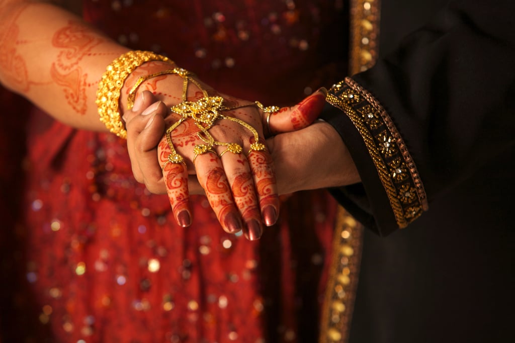 Gold is customarily gifted at weddings because it is believed to be lucky and can be passed on down generations. Photo: Shutterstock
