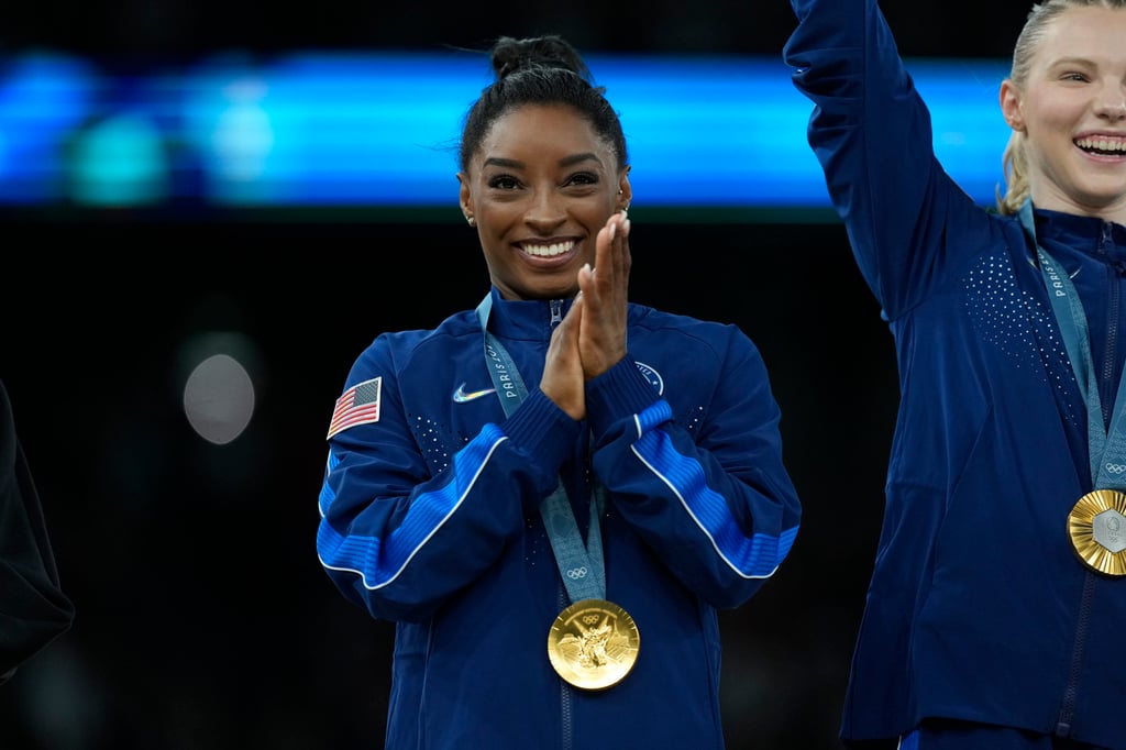 Simone Biles, not content with becoming the most decorated gymnast, has her eye on more gold in Paris. Photo: AP Simone Biles, not content with becoming the most decorated gymnast, has her eye on more gold in Paris. Photo: AP