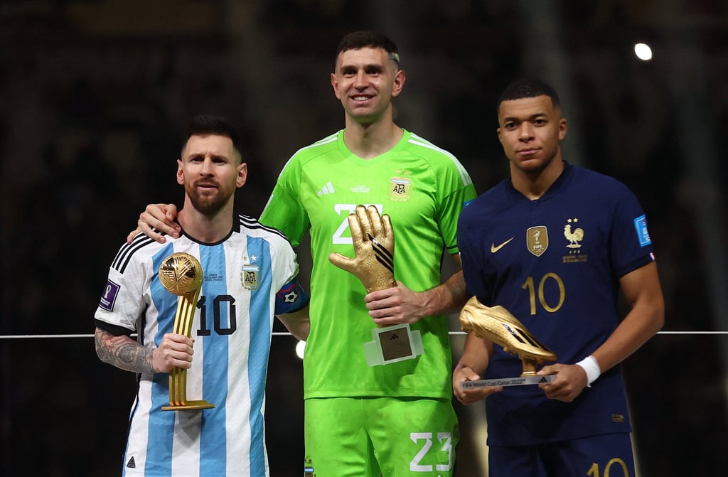 Lionel Messi (left) and Kylian Mbappe (right) won’t be there, but it’s still France v Argentina. Photo: Reuters Lionel Messi (left) and Kylian Mbappe (right) won’t be there, but it’s still France v Argentina. Photo: Reuters