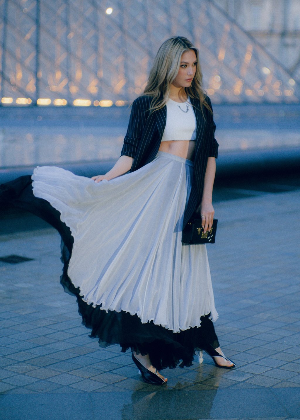 Eileen Gu at the Louis Vuitton autumn/winter 2024 show in Paris, March 2024
