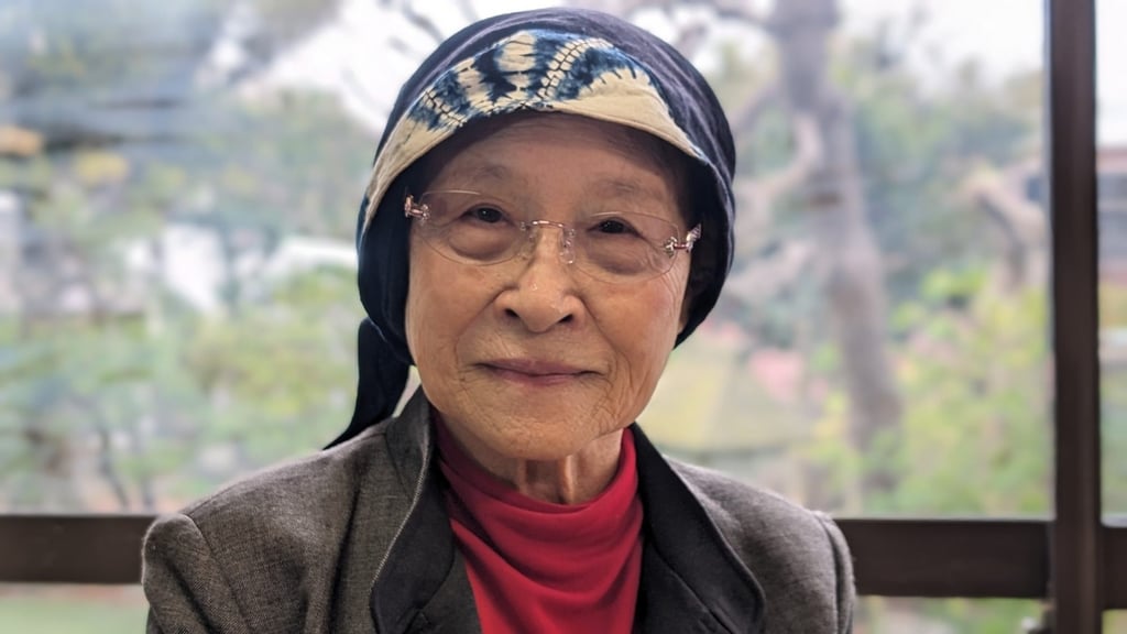 93-year-old atomic bomb survivor and activist Bun Hashizume. Photo: Aya Hanabusa