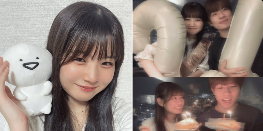 Momoka Tojo posted photos of herself with her boyfriend. Photo: X/@10_momo23/@ayakakaganbalu