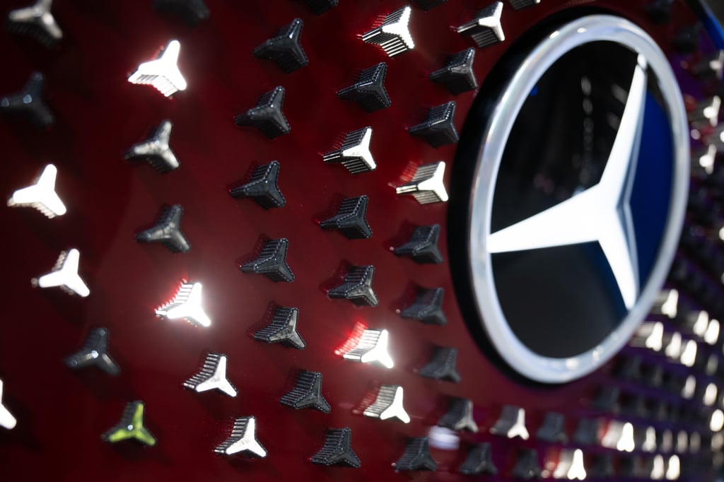 A concept electric car with Mercedes star logo seen in a hall at the Mercedes Benz eCampus. Photo: dpa