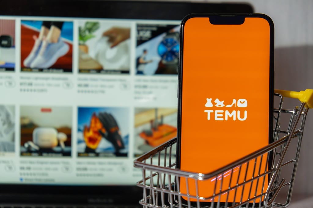 Temu reported a gross merchandise value of US$20 billion in the first half of the year. Photo: Shutterstock Images