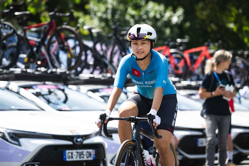 Ceci Lee spent four hours, 10 minutes and 47 seconds on her bike during a gruelling road race. Photo: Sports Federation & Olympic Committee of Hong Kong, China