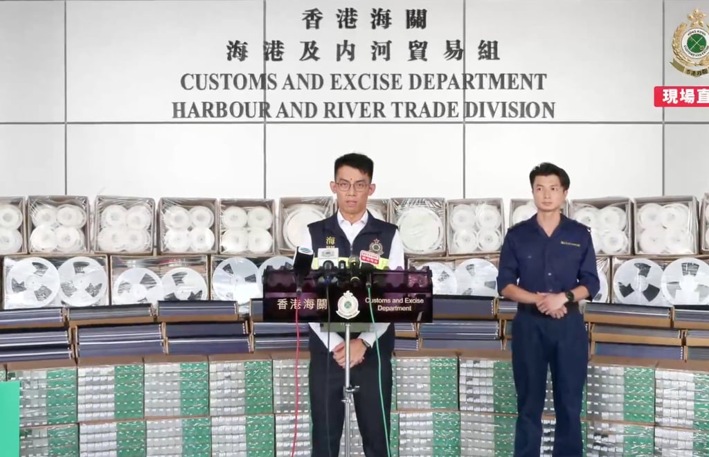 Hong Kong customs confiscated HK$150 million worth of electronic components in a seaborne shipment bound for Malaysia – the seventh smuggling case of this kind over the past four months. Photo: Facebook
