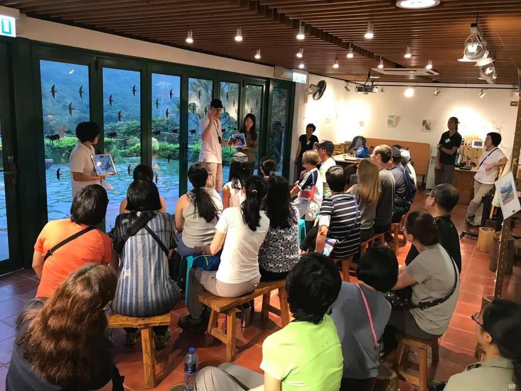 KFBG’s night walk begins with an introduction to the nocturnal animals in its conservation area. Photo: Kadoorie Farm and Botanic Garden KFBG’s night walk begins with an introduction to the nocturnal animals in its conservation area. Photo: Kadoorie Farm and Botanic Garden