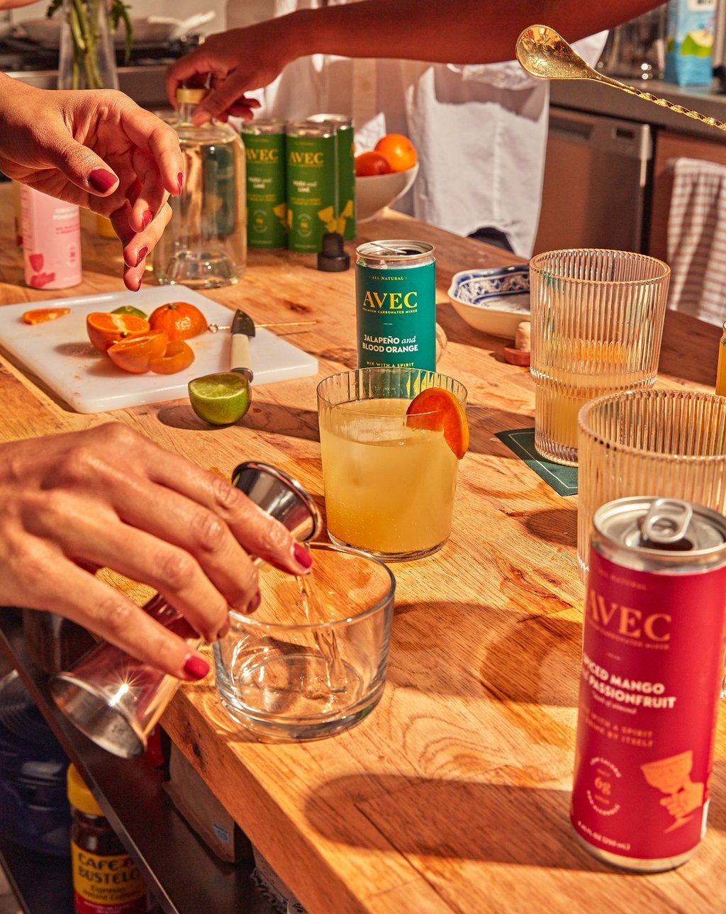 Soda company Avec was started by two friends, Denetrias “Dee” Charlemagne and Alex Doman in 2020