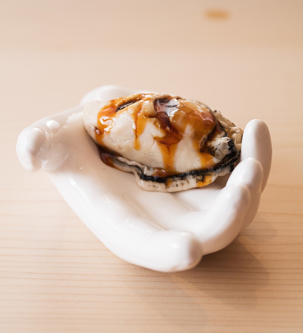 Kaki Sushi at Sushiyoshi. In a competitive industry, sourcing prized ingredients creates a strain on the balance books. Photo: Handout