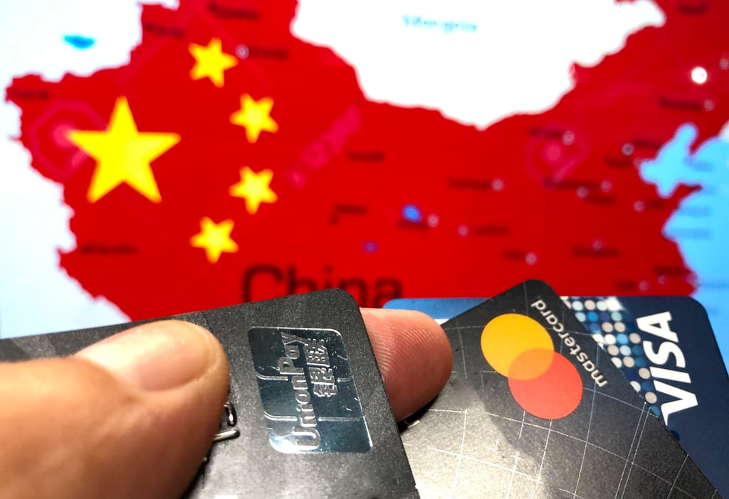 UnionPay, Mastercard and Visa are key players in global digital payment systems. Photo: SCMP