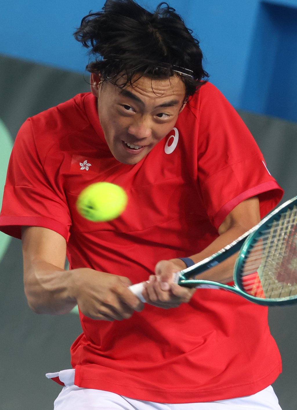 Coleman Wong in action during the Davis Cup World Group II play-offs at Victoria Park, Causeway Bay, Hong Kong, in February 2024. Photo: Yik Yeung-man Coleman Wong in action during the Davis Cup World Group II play-offs at Victoria Park, Causeway Bay, Hong Kong, in February 2024. Photo: Yik Yeung-man