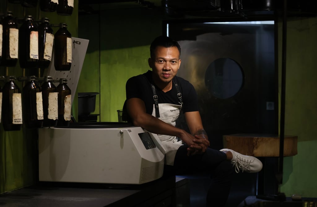 Penicillin co-founder Agung Prabowo, at his bar Penicillin in Central. Photo: Jonathan Wong