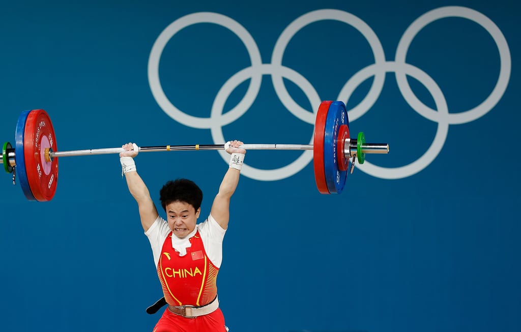 Hou Zhihui managed an Olympic record 117kg lift. Photo: Xinhua Hou Zhihui managed an Olympic record 117kg lift. Photo: Xinhua