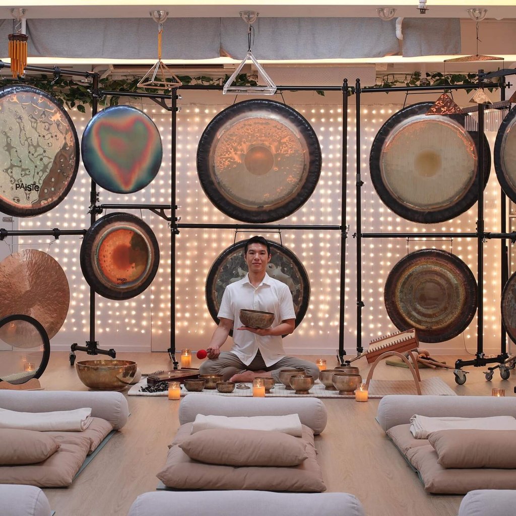 Malbert Lee will present a gong bath this Saturday afternoon. Photo: Malbert Lee Malbert Lee will present a gong bath this Saturday afternoon. Photo: Malbert Lee