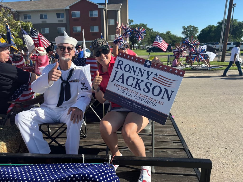Supporters of Ronny Jackson attend a campaign event in Canyon, Texas, during his bid for a congressional seat. Photo: @RonnyJacksonTX/x