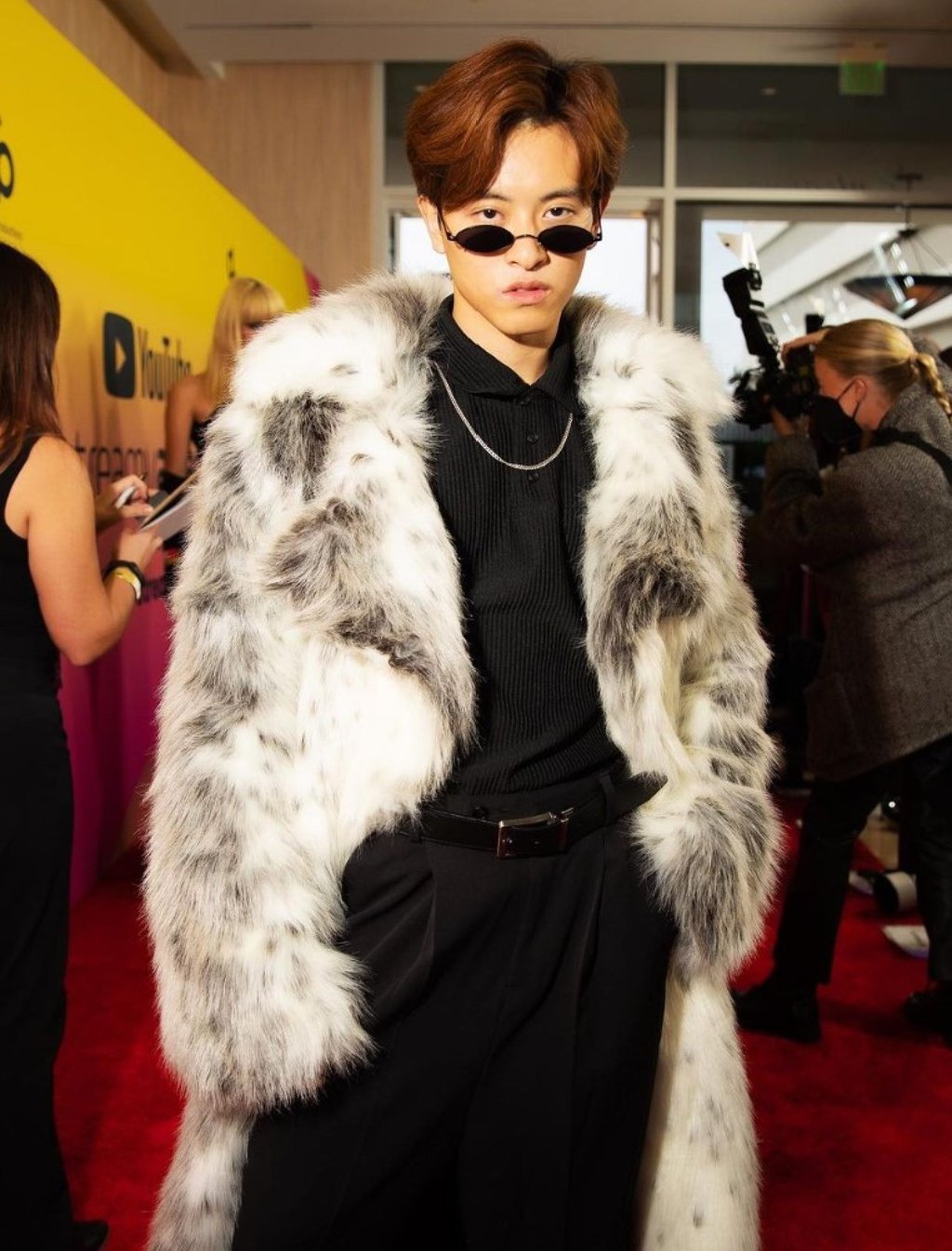 Alan Chow looking dapper at the Streamys