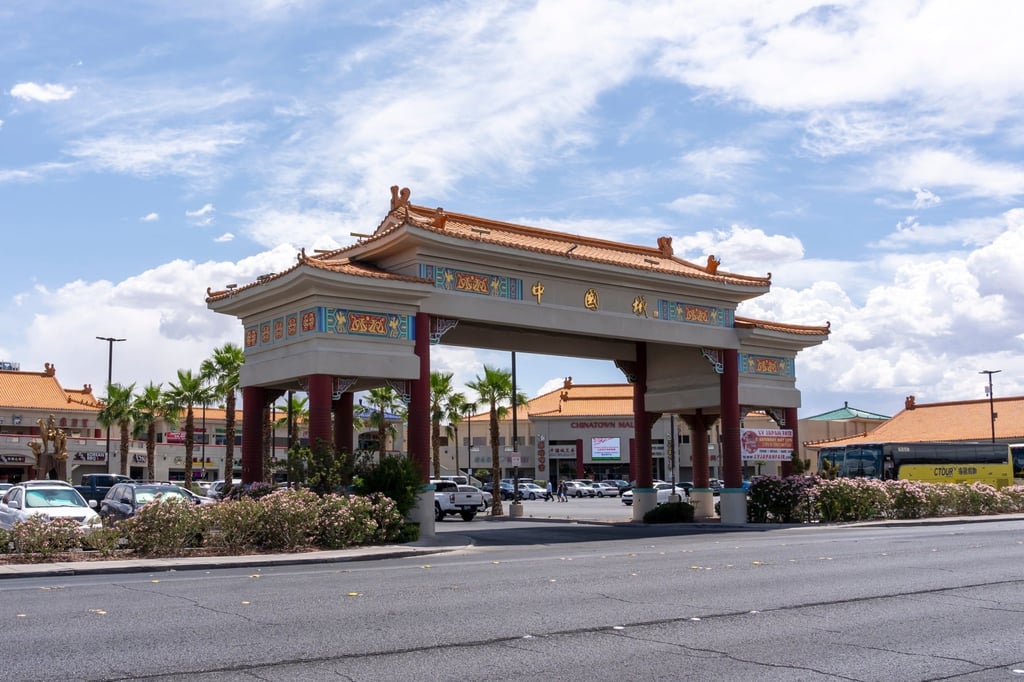 Chinatown Plaza, Las Vegas’ first large Asian strip mall, was built in 1995. Photo: Shutterstock