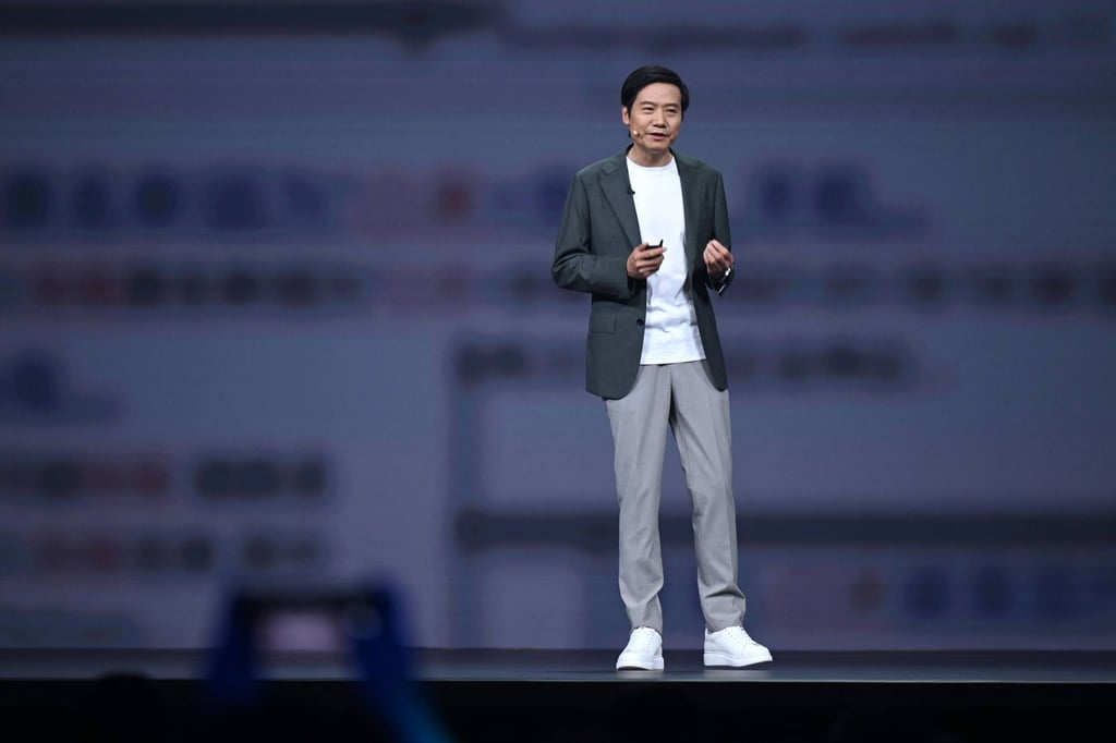 Xiaomi founder, chairman and chief executive Lei Jun speaks at an event in Beijing on July 19, 2024. Photo: AFP