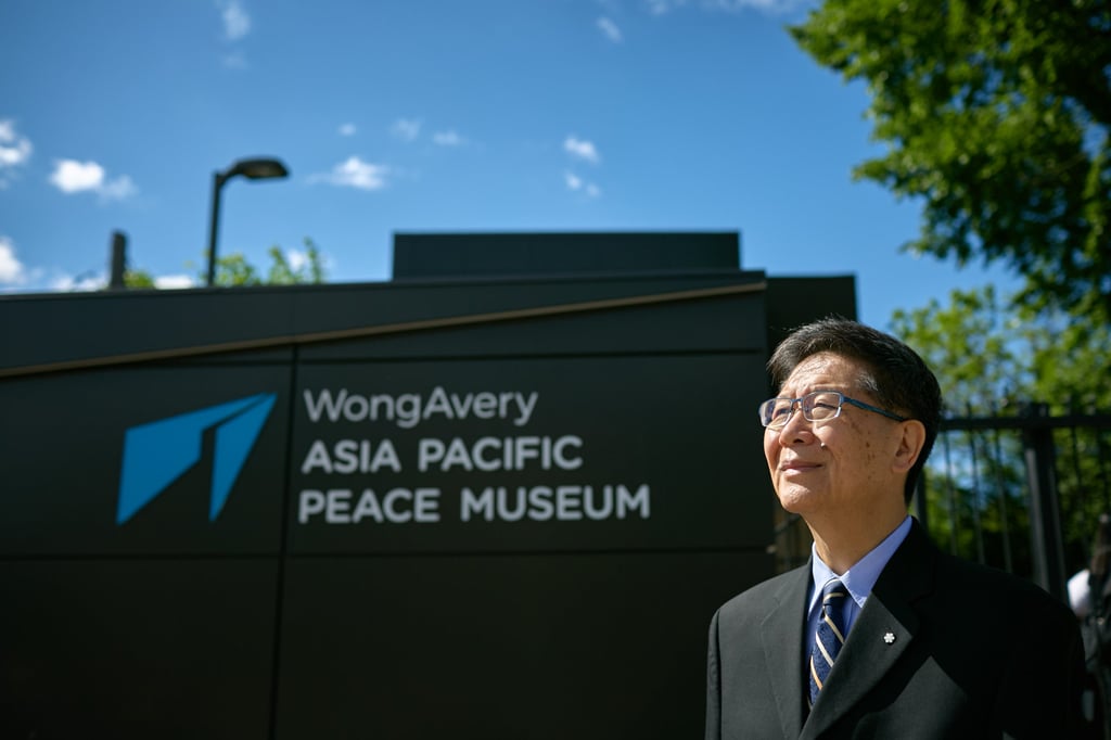 Dr Joseph Wong, founder of the WongAvery Asia-Pacific Peace Museum, outside the property in Toronto. Photo: Handout
