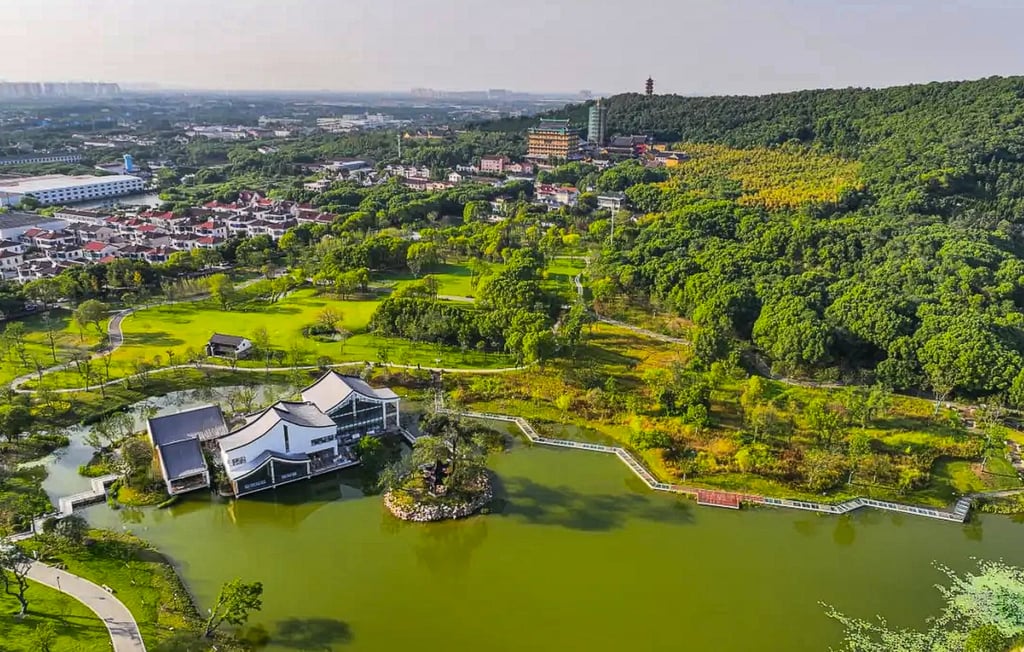 The Fangmaoshan park is in Changzhou, Jiangsu province. Photo: Sohu