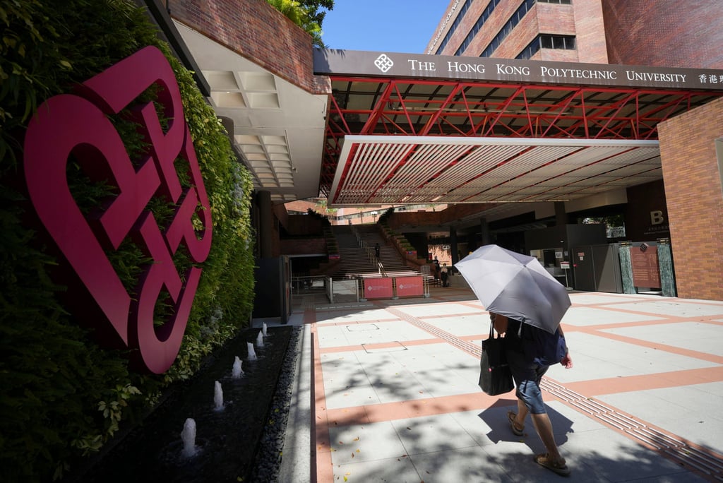 The entrance to the Hung Hom campus of Hong Kong Polytechnic University, where artificial intelligence scientist Yang Hongxia serves as a professor at the Department of Computing. Photo: Sun Yeung