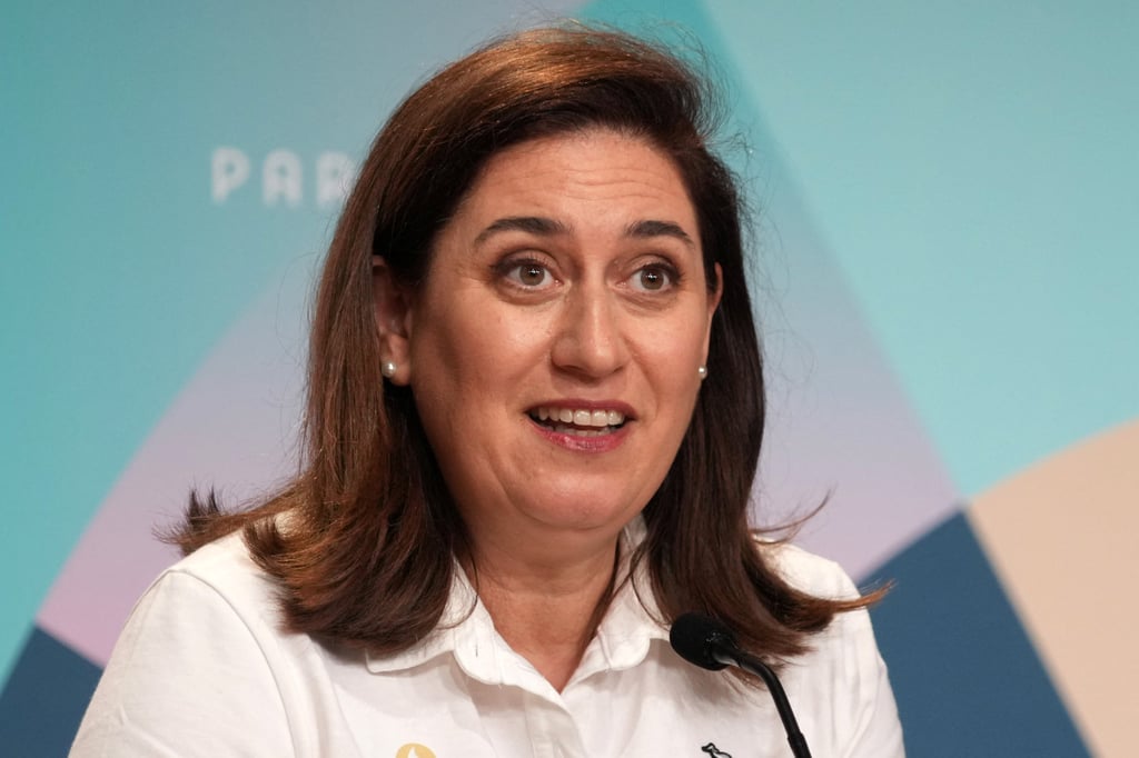 Georgina Grenon, the Paris Olympics’ director of sustainability, says 90 per cent of the six million items used have “second-life” plans. Photo: Kirby Lee-USA TODAY Sports