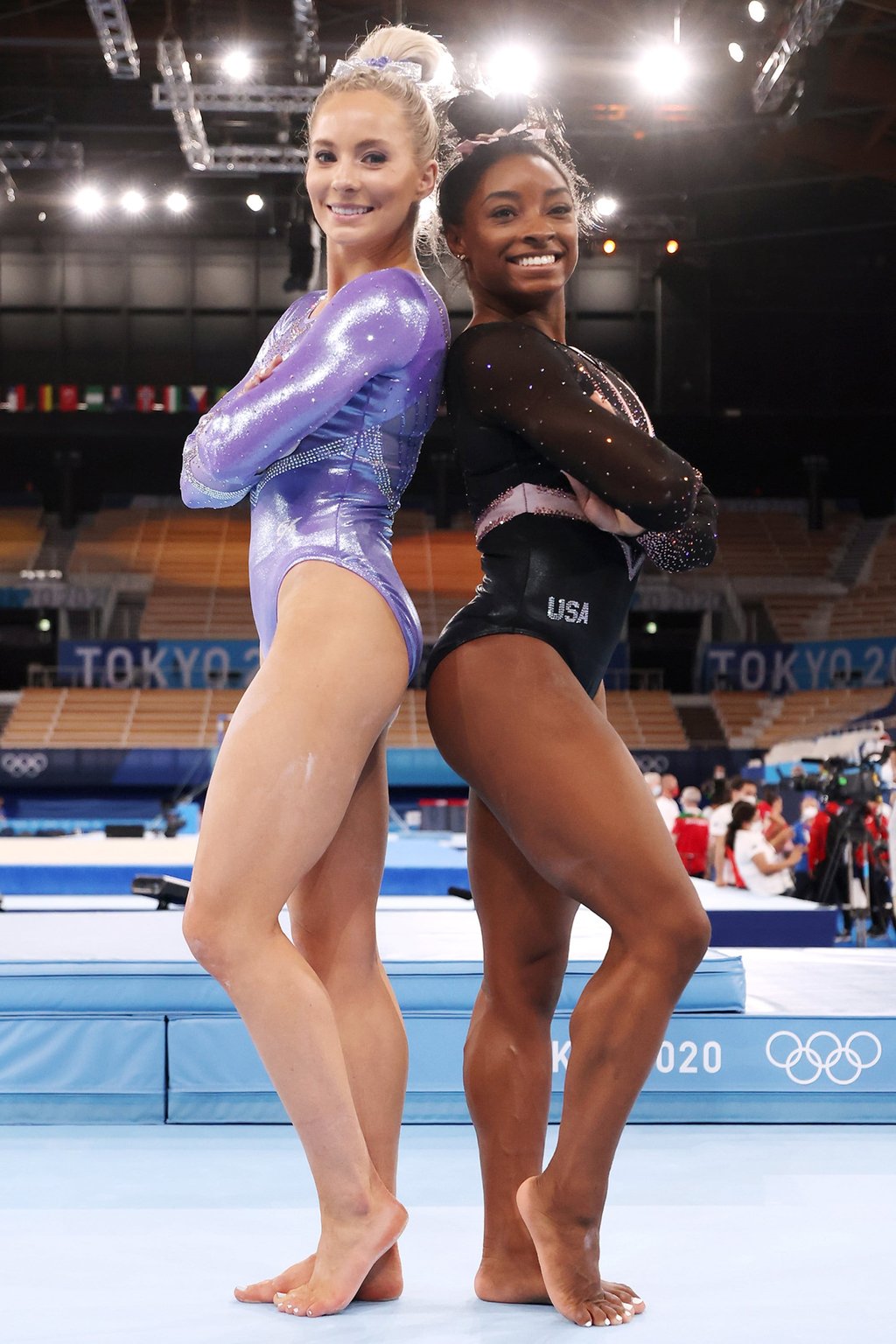 MyKayla Skinner and Simone Biles of Team USA in 2021, in Tokyo, Japan. Photo: Getty Images MyKayla Skinner and Simone Biles of Team USA in 2021, in Tokyo, Japan. Photo: Getty Images