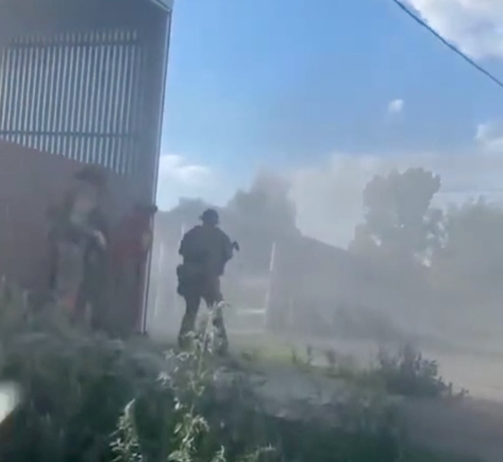 Military operations following an incursion of Ukrainian troops into Russian territory on August 11. Photo: RKadyrov_95 via Telegram/via Reuters