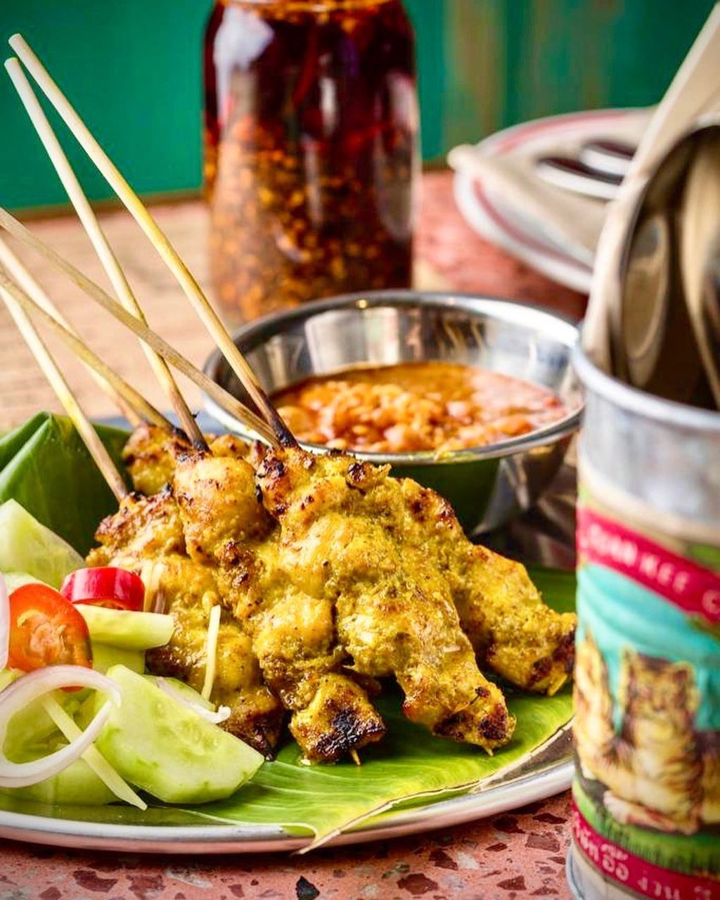 Grilled chicken satay served with cucumber relish and spicy peanut sauce at Samsen. Photo: Facebook/Samsen Grilled chicken satay served with cucumber relish and spicy peanut sauce at Samsen. Photo: Facebook/Samsen