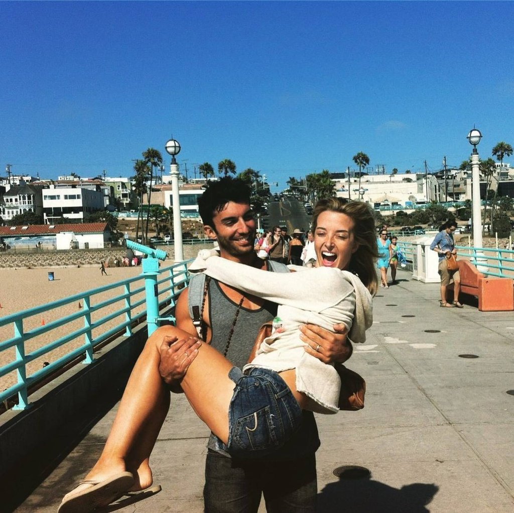 Justin Baldoni and his wife Emily, who he says he hopes his children will take after. Photo: @emilybaldoni/Instagram