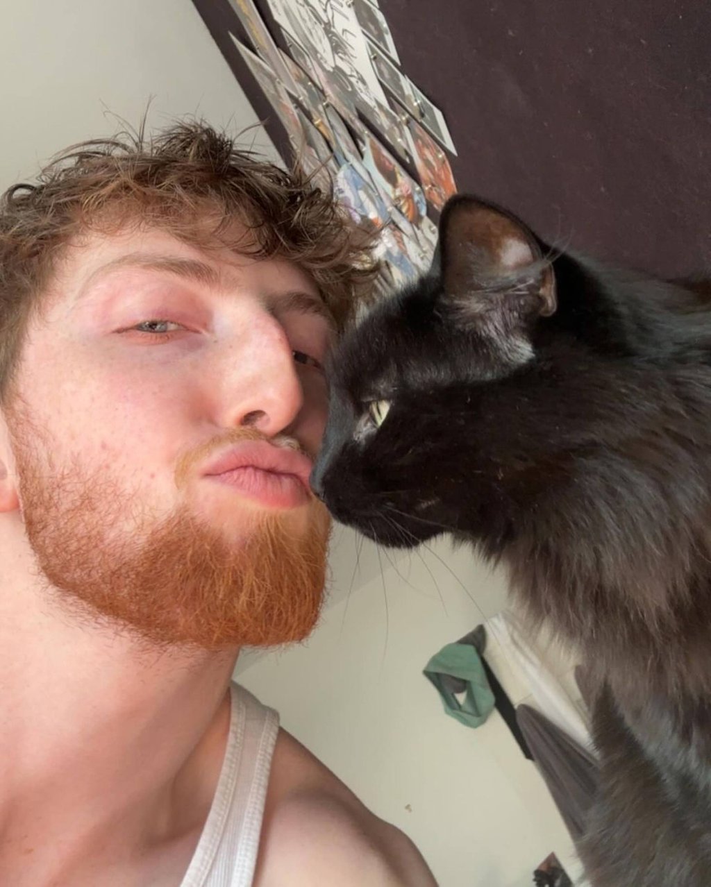 Caleb Freundlich inherited his mum’s russet red hair. Photo: @cal_freundlich/Instagram