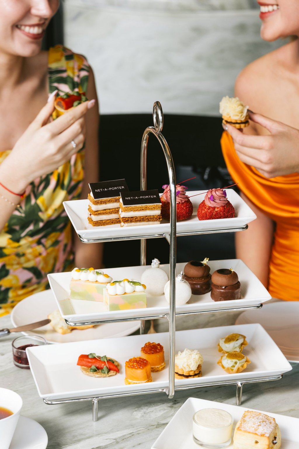 At The Upper House, Salisterra has launched an exclusive summer afternoon tea set with Net-a-Porter. Photo: Handout