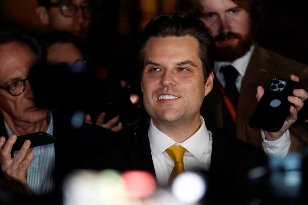 US Representative Matt Gaetz has pushed for the impeachment of president Joe Biden. Photo: Reuters