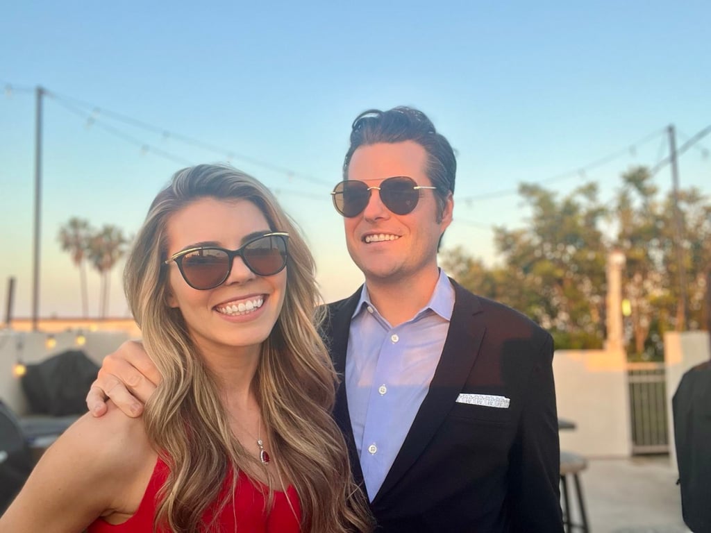 Matt Gaetz with his partner Ginger Luckey. Photo: @mattgaetz/X