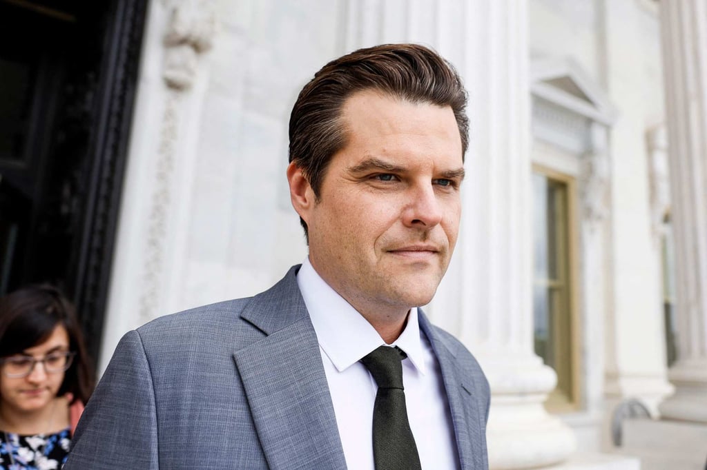 US politician Matt Gaetz was investigated for sex trafficking. Photo: Getty Images/AFP