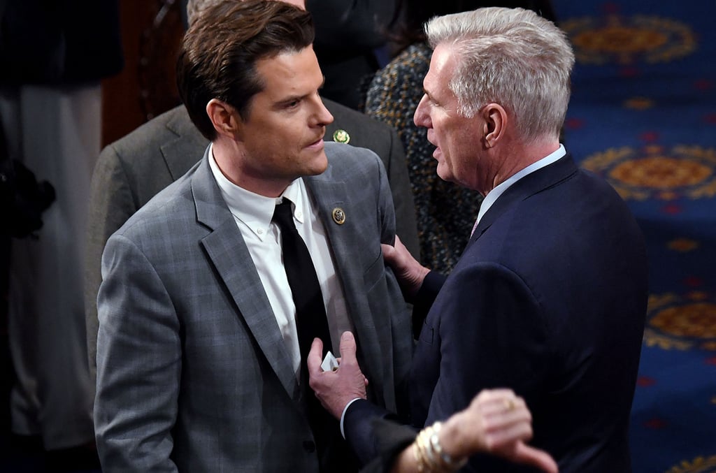 Kevin McCarthy and Matt Gaetz have a long-documented feud. Photo: Getty Images